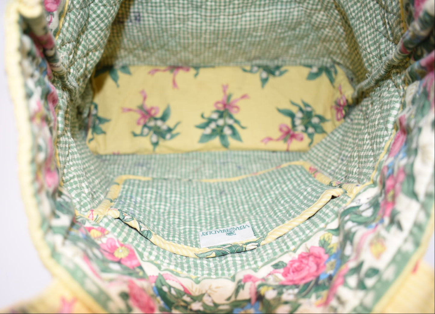 Vera Bradley Quilted Cotton Tote Bag in "New Hope -Yellow" Pattern
