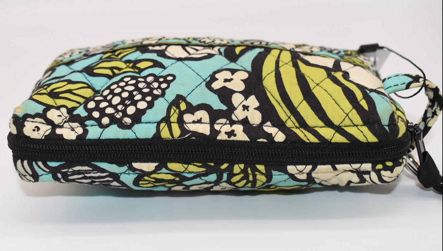 Vera Bradley Medium Cosmetic Bag in "Slate Blooms" Pattern