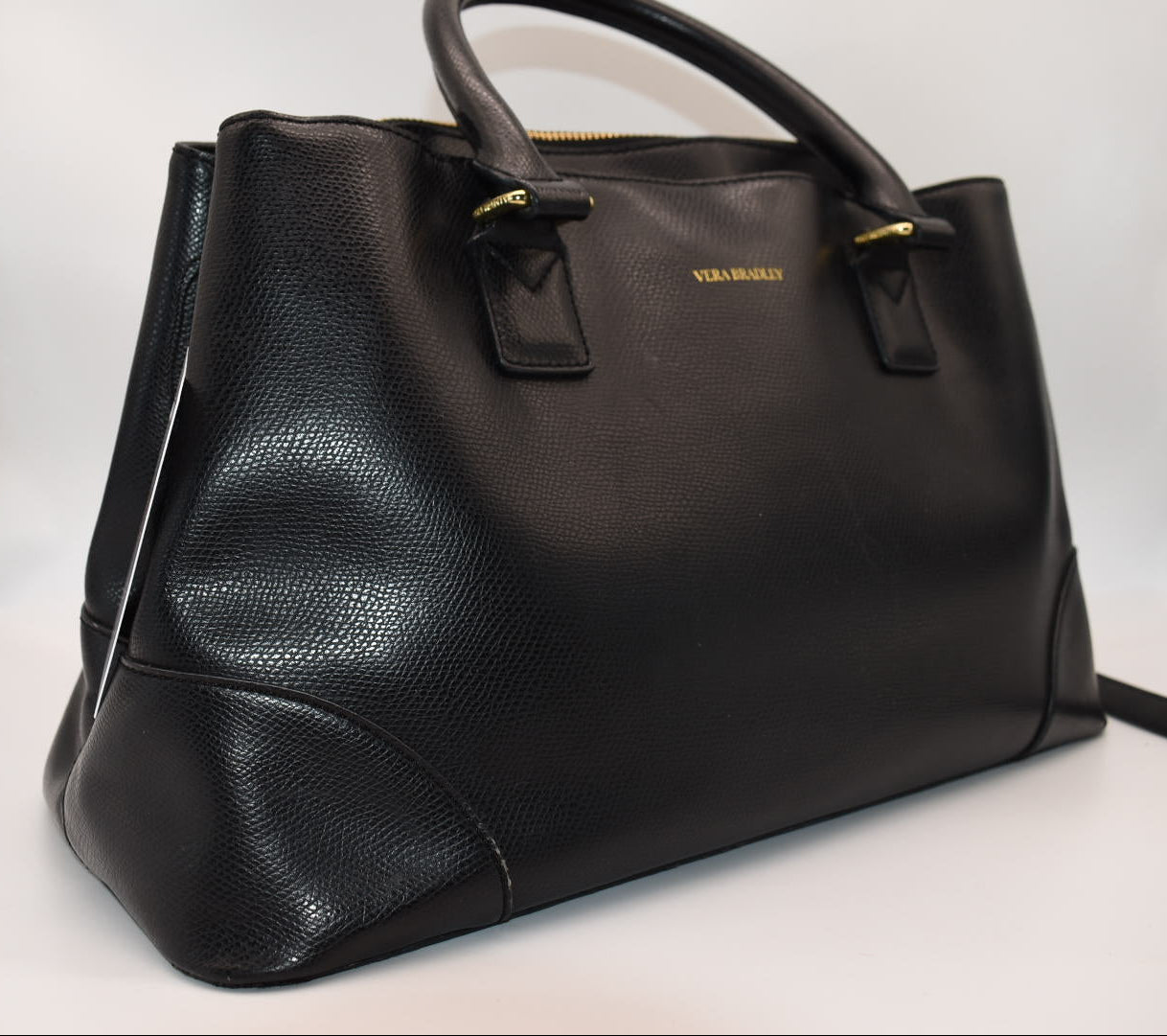 Vera Bradley Large Emma Satchel Bag in Black