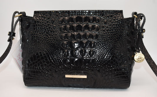 Brahmin Hillary Crossbody Bag in Black Melbourne