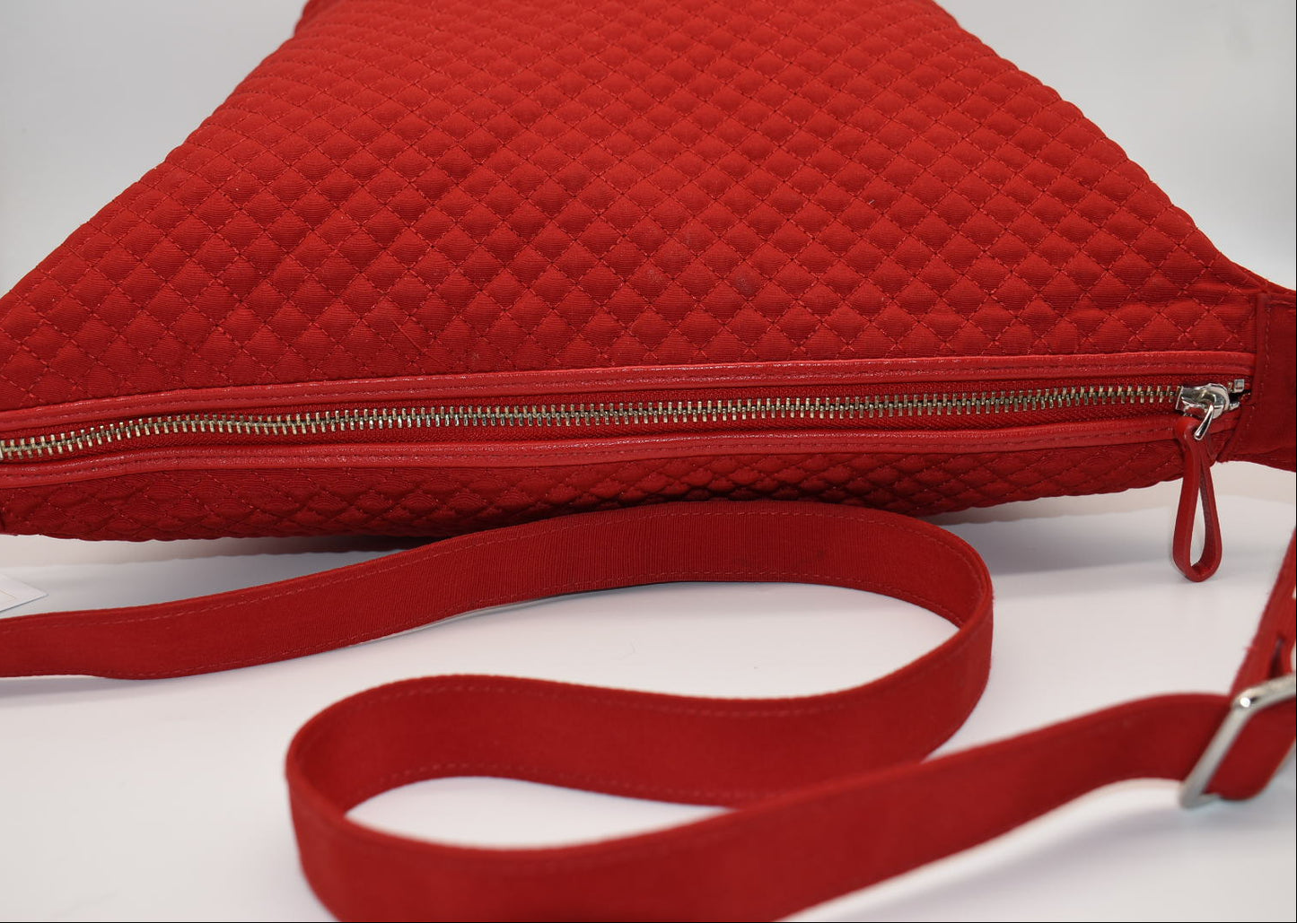 Vera Bradley Carson Microfiber Shoulder Hobo Bag in "Cardinal Red"