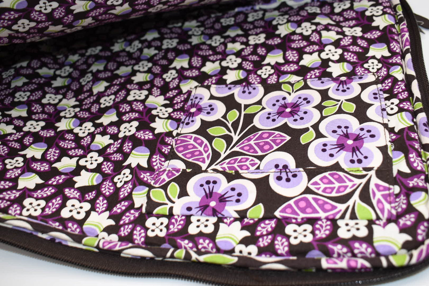 Vera Bradley 17" Laptop Sleeve in "Plum Petals" Pattern