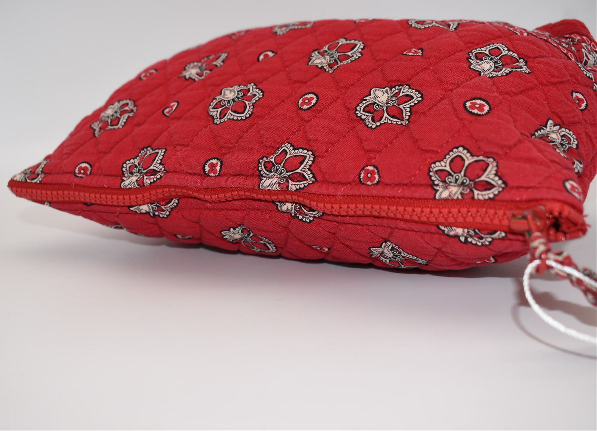 Vera Bradley XL Cosmetic Bag in "Red Bandana" Pattern