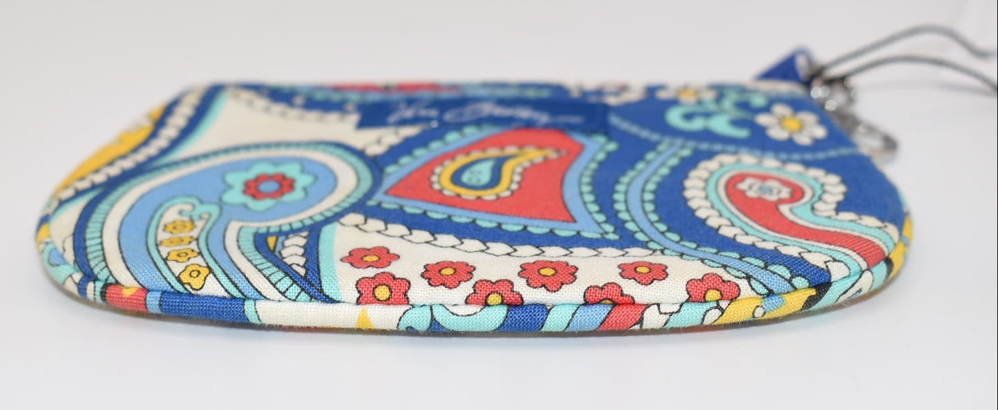 Vera Bradley Clip Zip ID Case in "Marina Paisley" Pattern