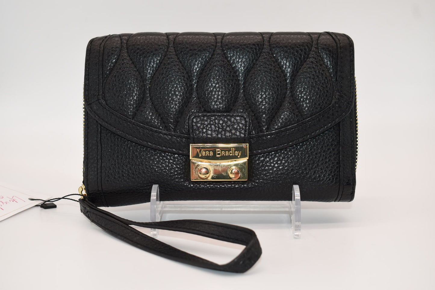 Vera Bradley Quilted Leather Ultimate Wristlet Wallet in Black