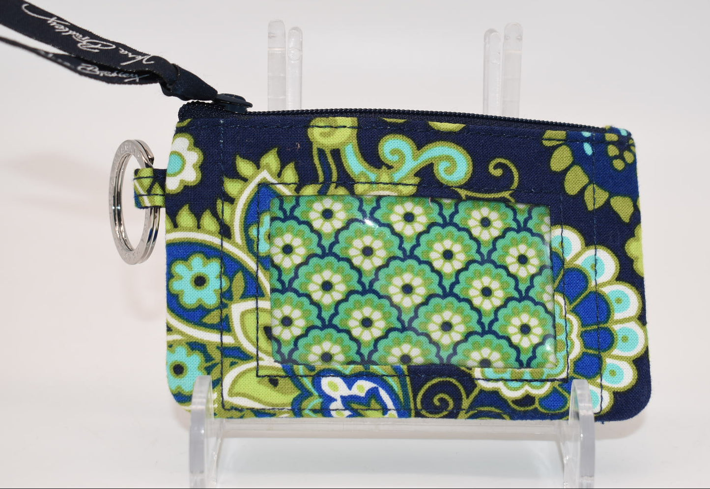 Vera Bradley Zip ID Case in "Rhythm & Blues" Pattern