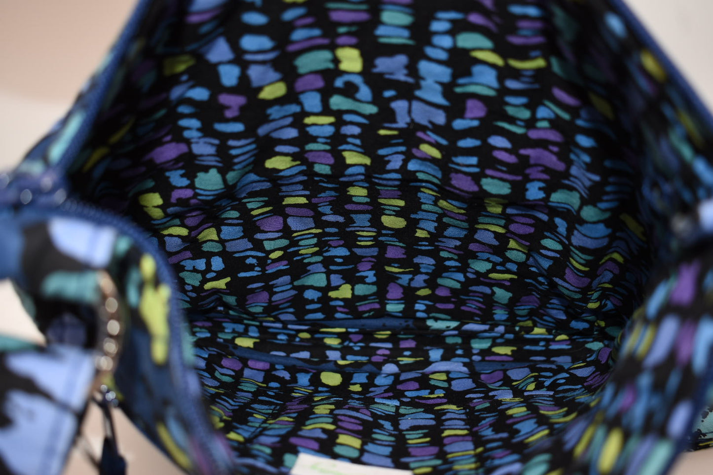 Vera Bradley Hipster Crossbody Bag "Indigo Pop" Pattern