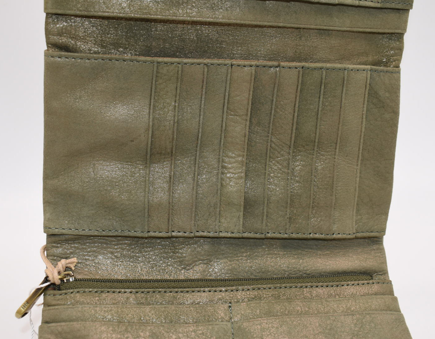 Hobo INTL Keen Continental Wallet in Golden Fir