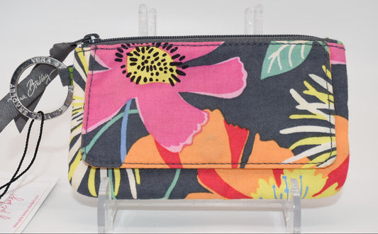 Vera Bradley Front Flap Zip Case in "Jazzy Blooms" Pattern