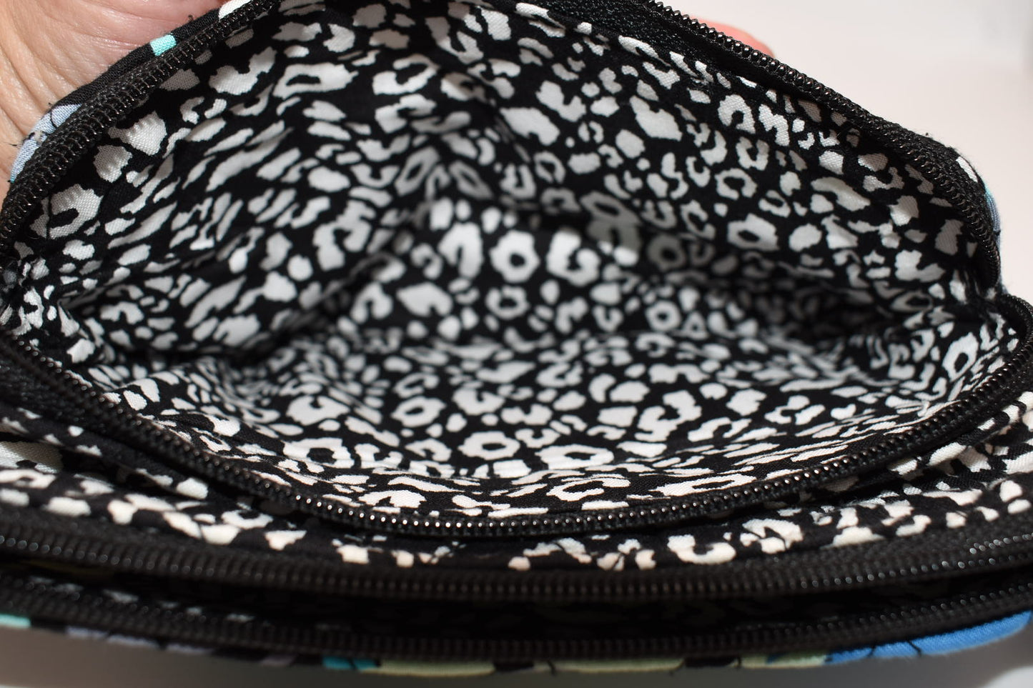 Vera Bradley Double Zip Cosmetic Bag in "Camofloral" Pattern