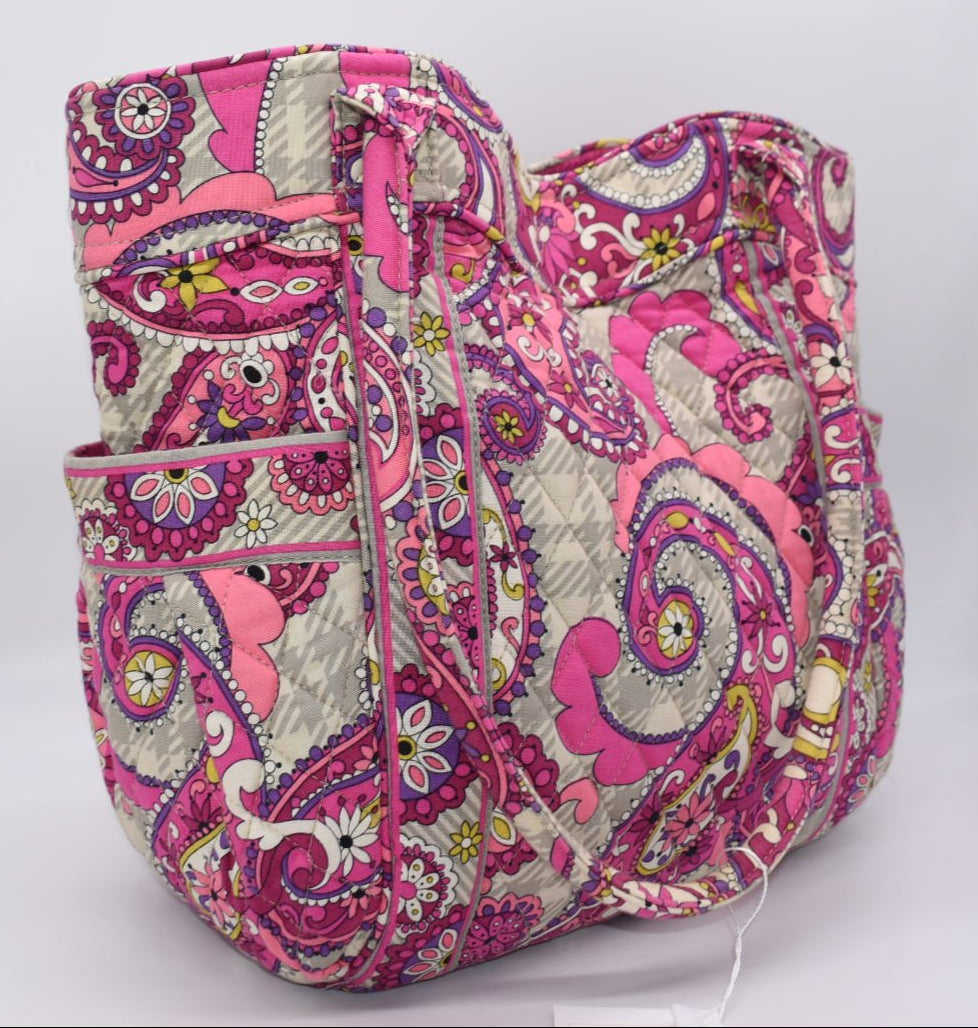 Vera Bradley Side-by-Side Tote Bag in "Paisley Meets Plaid" Pattern