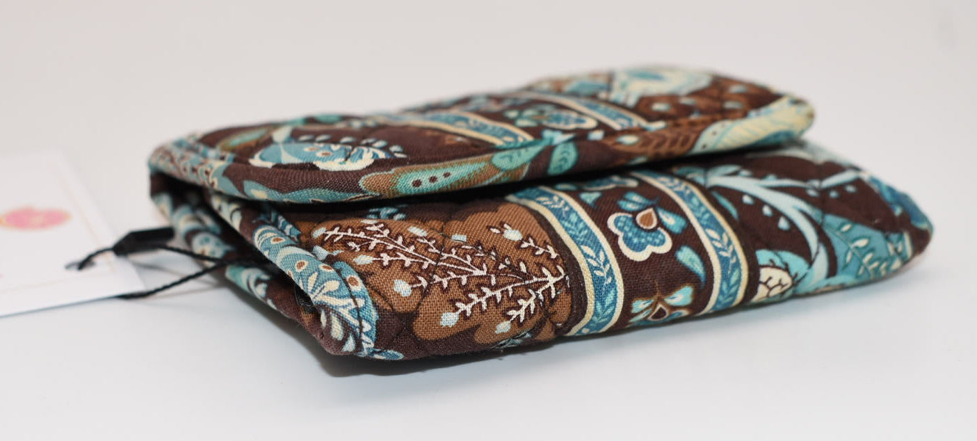 Vera Bradley Compact Tri-fold Wallet in "Java Blue" Pattern