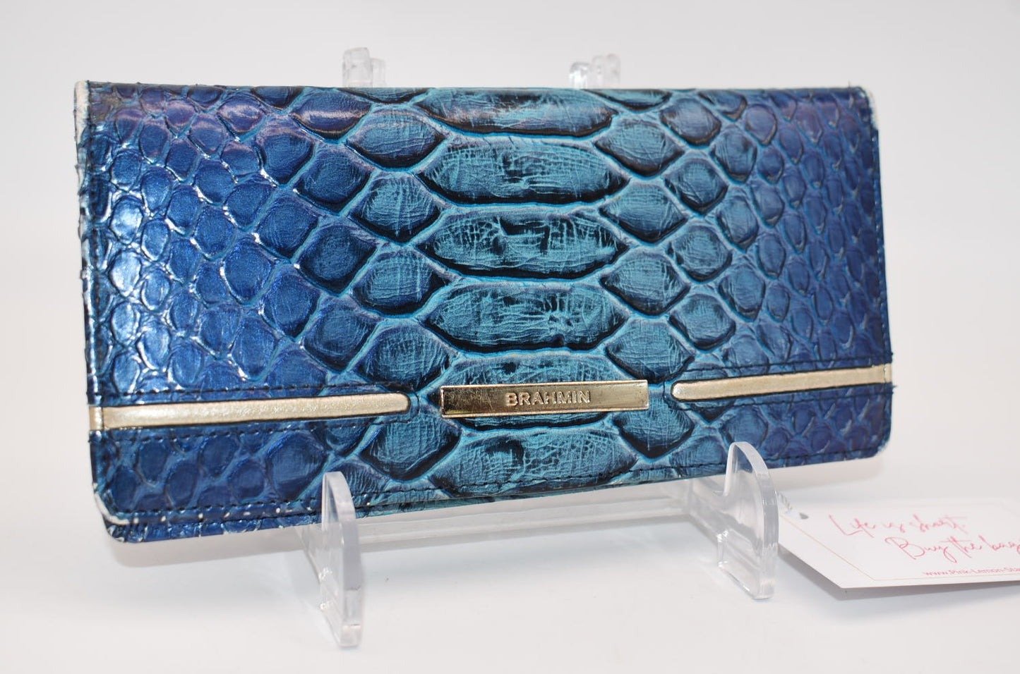 Brahmin Ady Wallet in Electric Blue Ateague