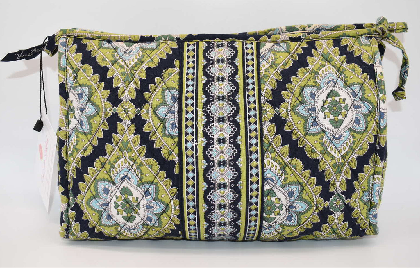 Vera Bradley Large Zip Cosmetic Bag in "Cambridge" Pattern