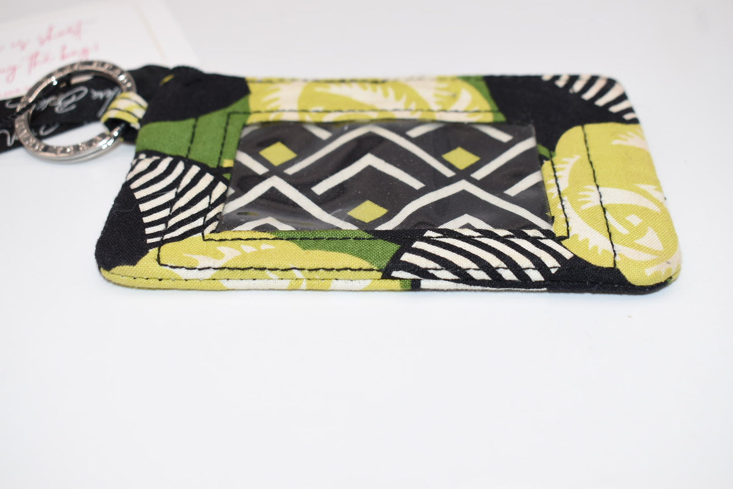 Vera Bradley Zip ID Case in "La Neon Rose" Pattern