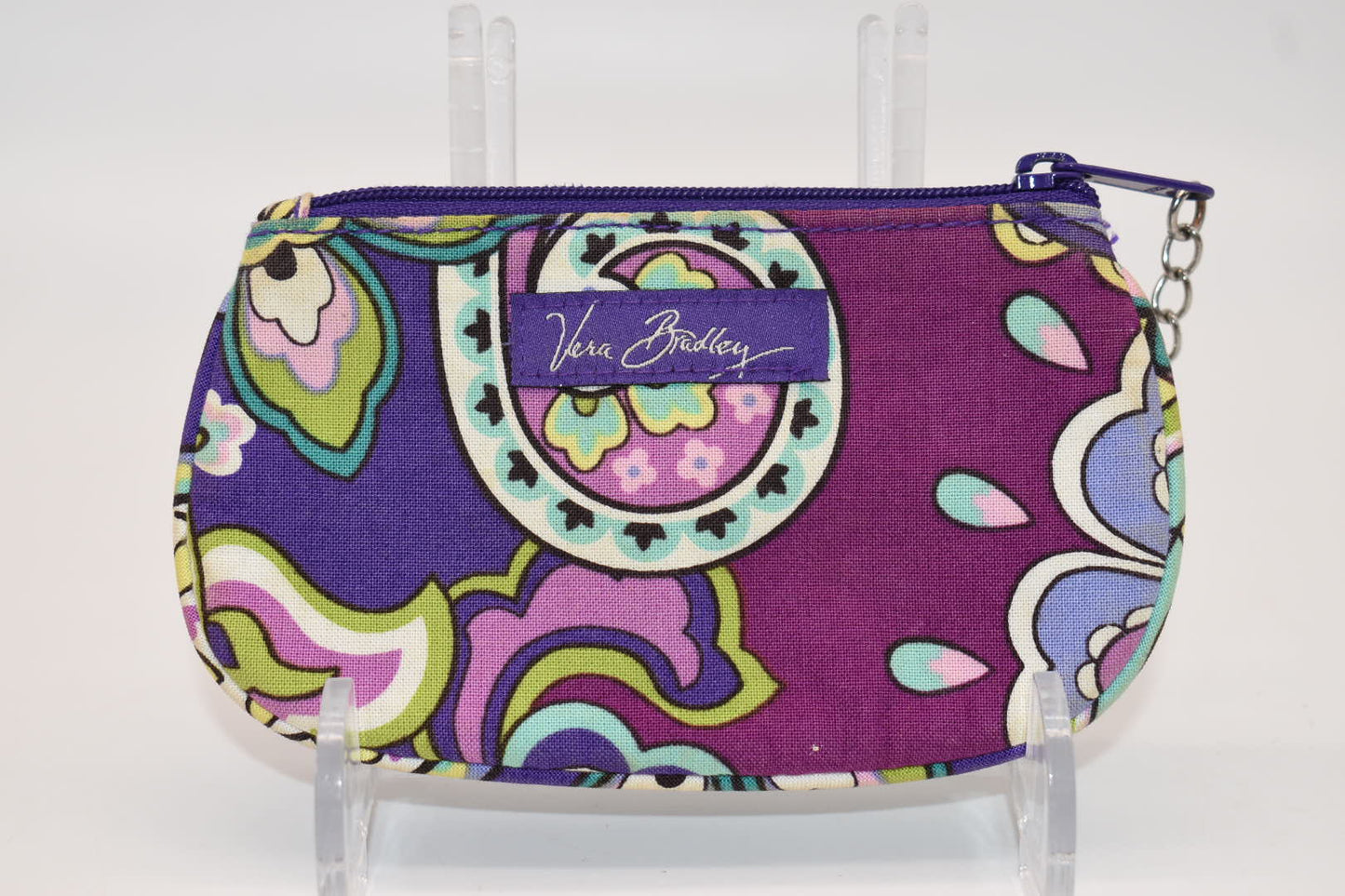 Vera Bradley Clip Zip ID Case in "Heather" Pattern