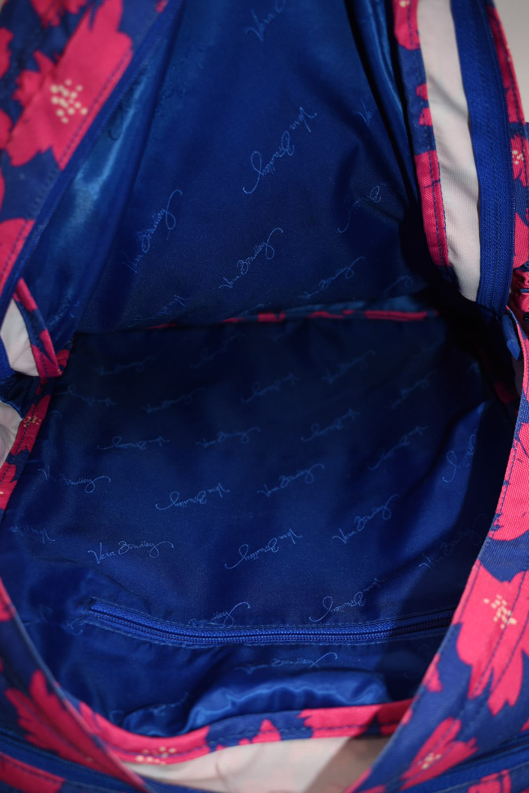 Vera Bradley XL Lighten Up Campus Backpack in "Art Poppies" Pattern