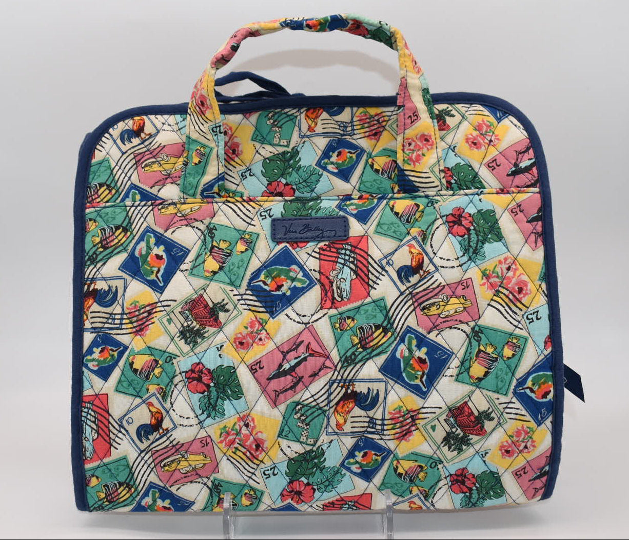 Vera Bradley Hanging Travel Organizer in "Cuban Stamps" Pattern