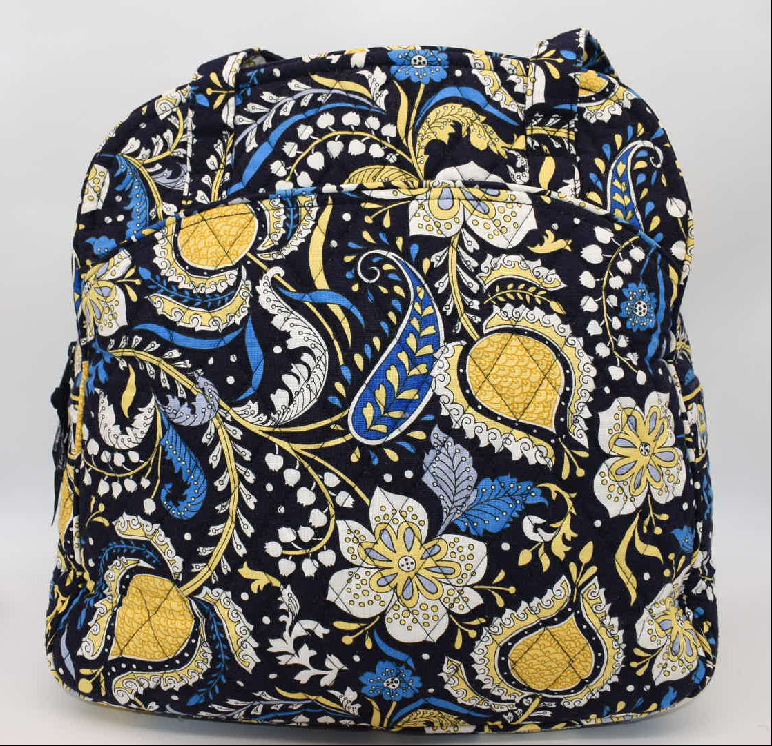 Vera Bradley Sweet Pleat Zip Tote Bag in "Ellie Blue" Pattern