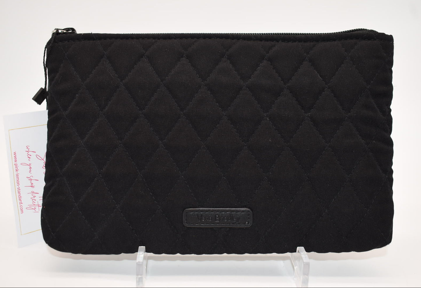 Vera Bradley Microfiber RFID All-Day Simple Wristlet in Black