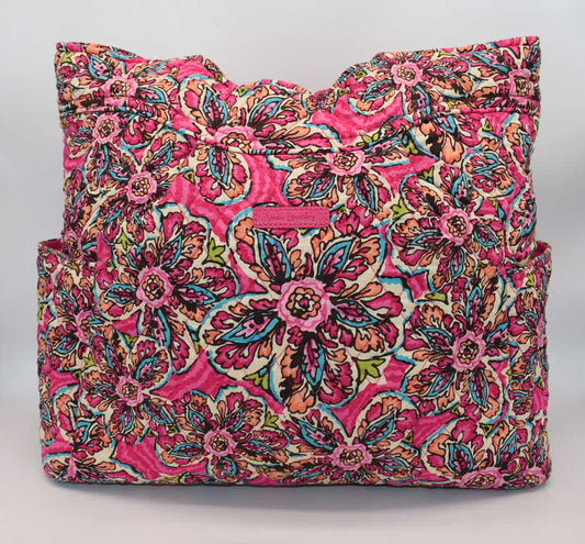 Vera Bradley Large Glenna Tote Bag in "Sunburst Floral" Pattern
