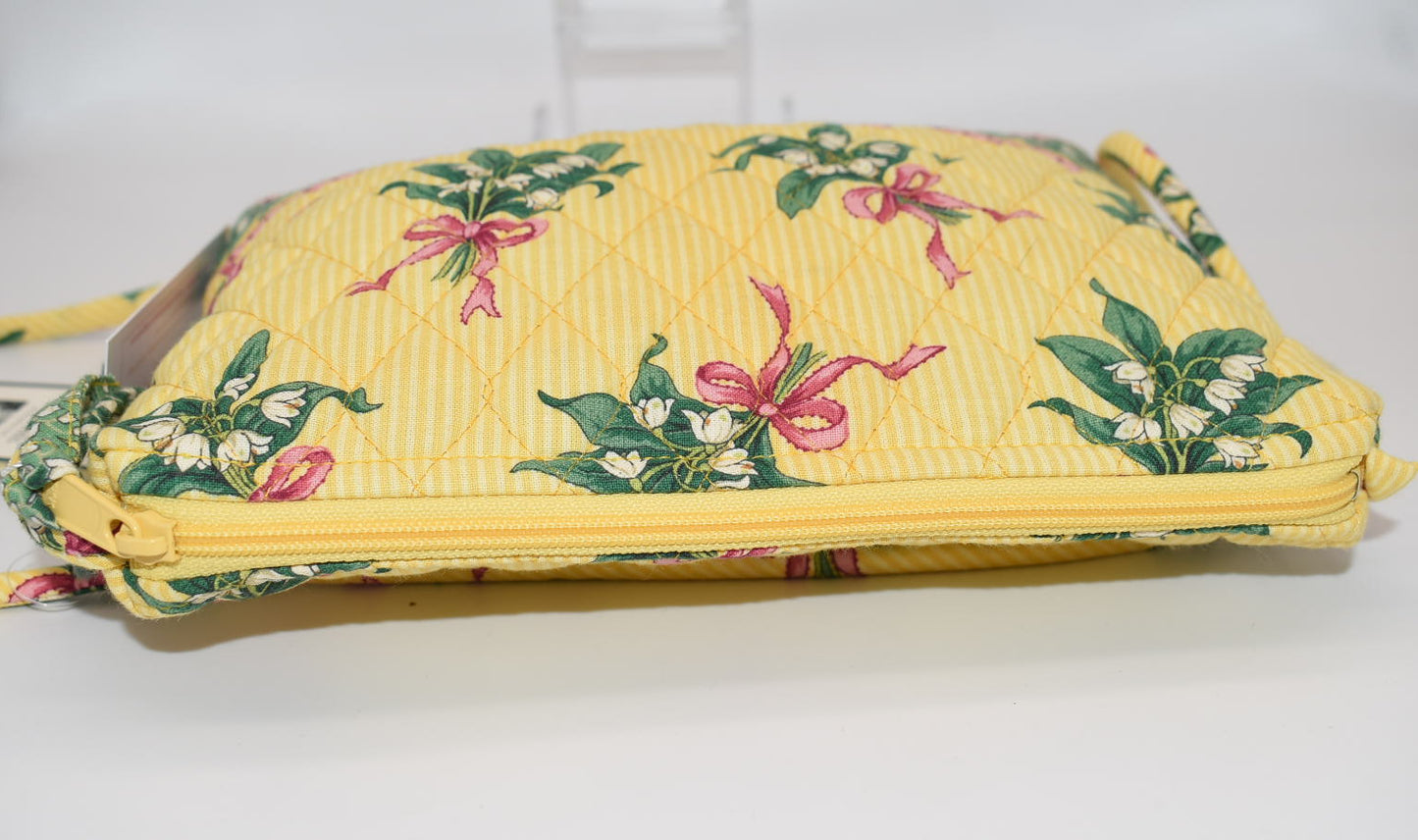 Vera Bradley Petite Shoulder / Crossbody Bag in "New Hope-Yellow" Pattern