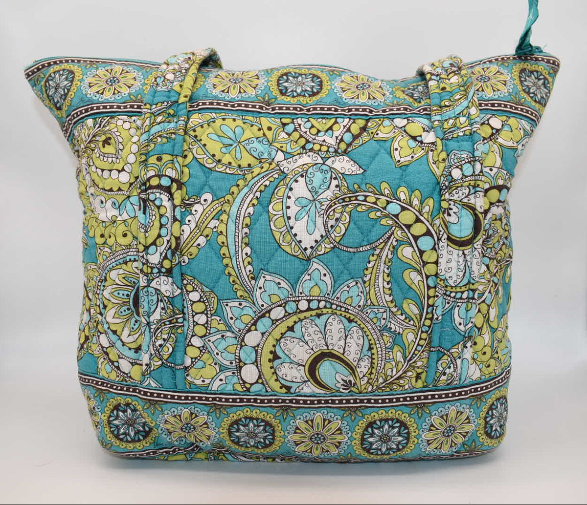 Vera Bradley Villager Tote Bag in "Peacock" Pattern