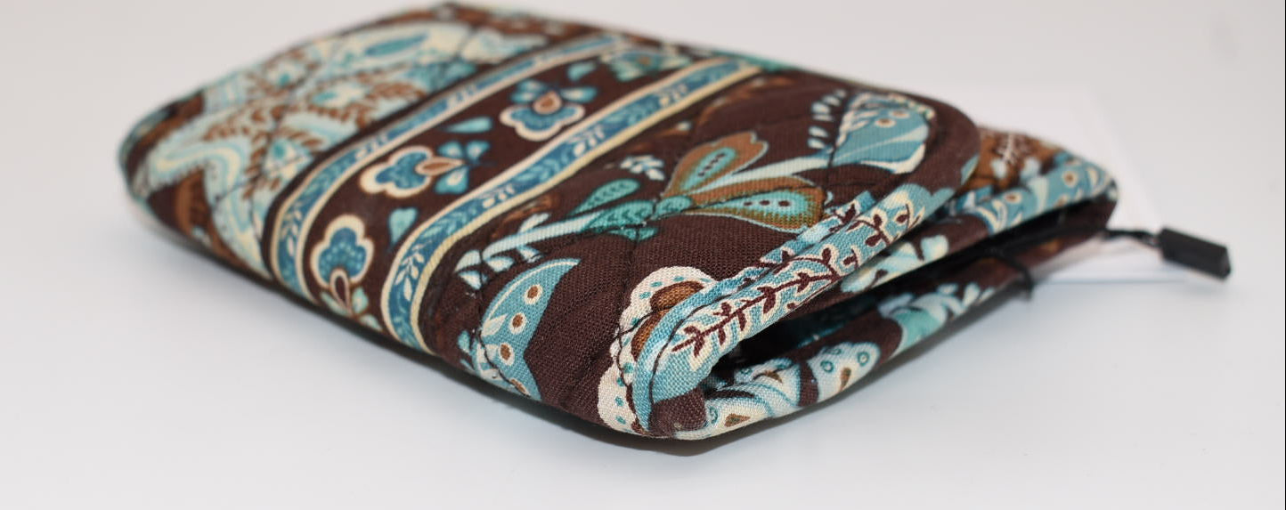 Vera Bradley Compact Tri-fold Wallet in "Java Blue" Pattern