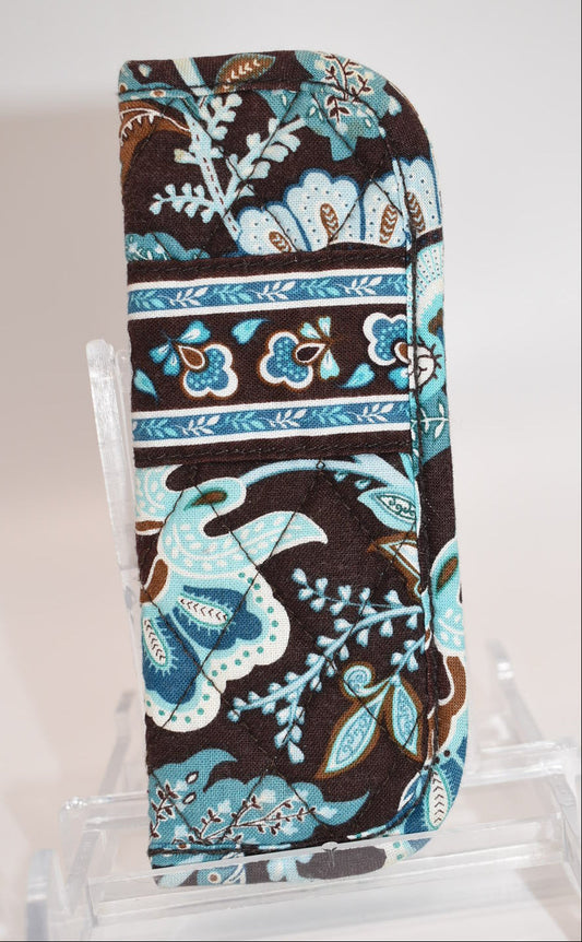 Vera Bradley Soft Slip-in Eyeglass Case in "Java Blue" Pattern