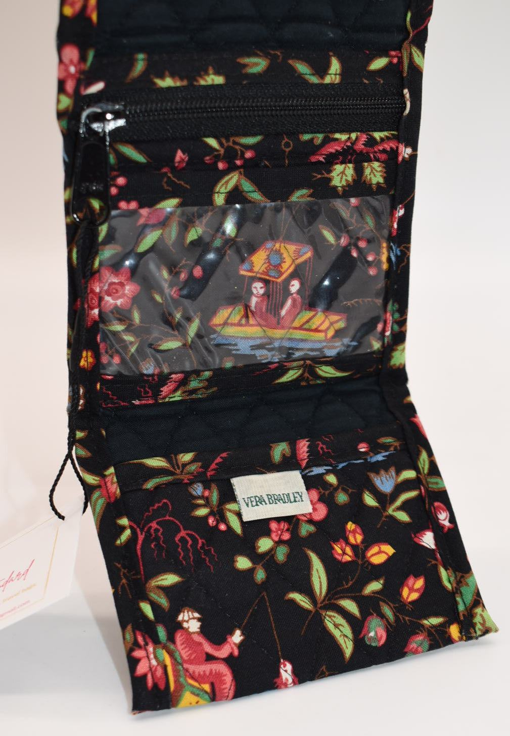 Vera Bradley Petite Trifold Wallet in "Ming -2001" Pattern