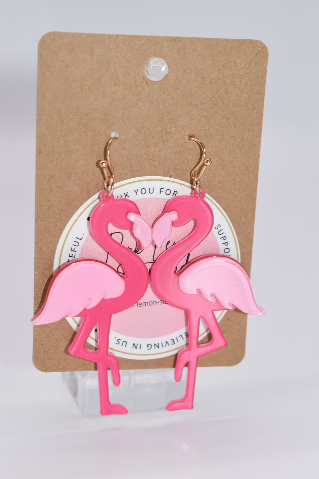 Statement Earrings: Flamingo Drop Earrings