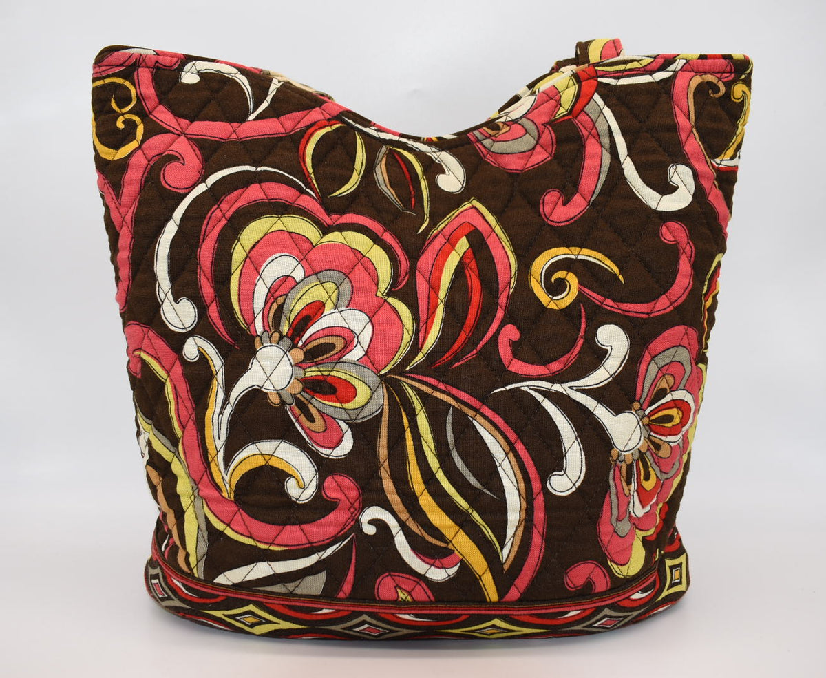 Vera Bradley Bucket Tote Bag in "Puccini" Pattern