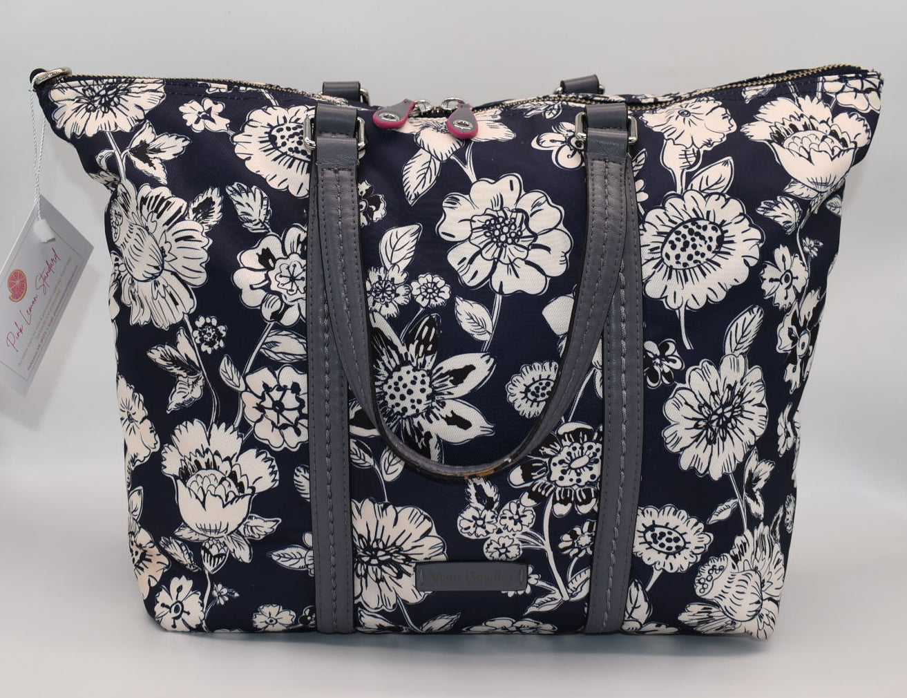 Vera Bradley Midtown Small Tote in "Midnight Floral" Pattern