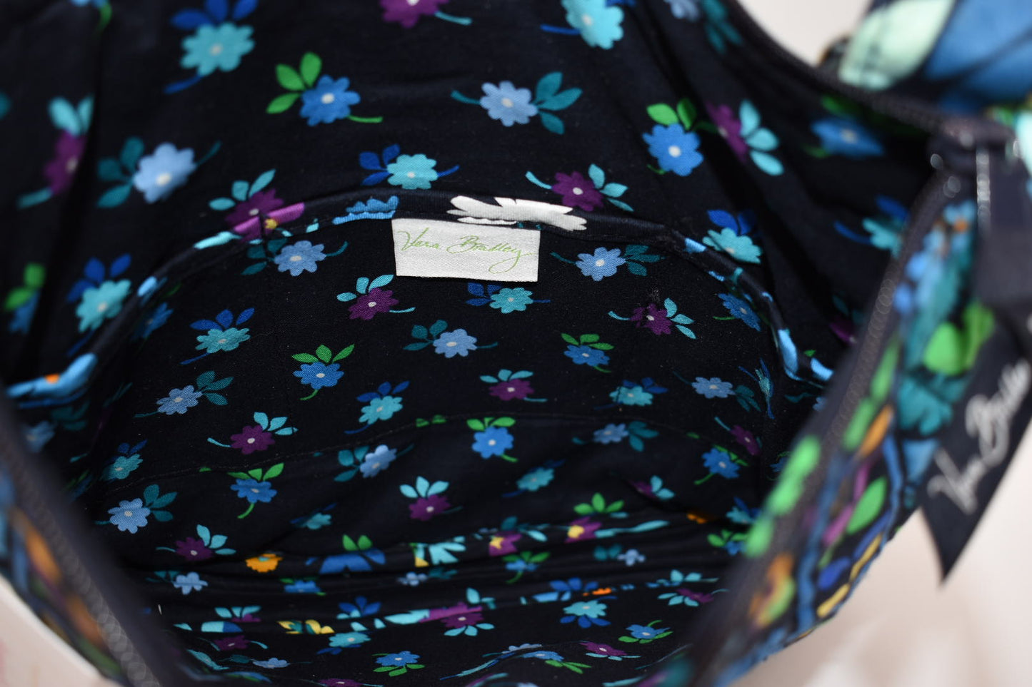 Vera Bradley Hipster Crossbody Bag "Midnight Blues" Pattern