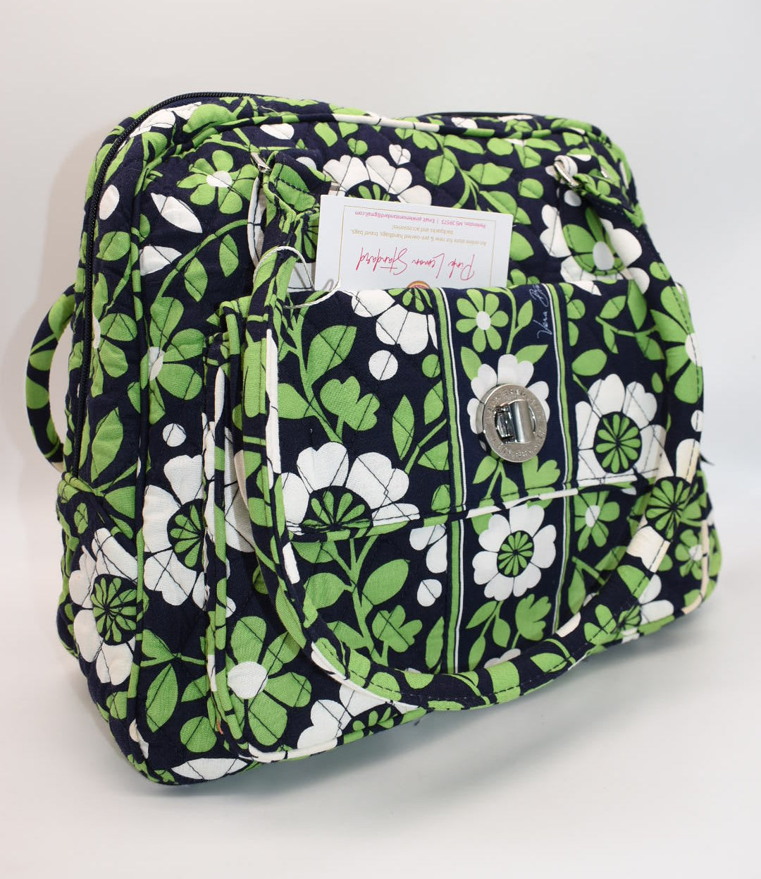 Vera Bradley Turnlock Shoulder Bag in "Lucky You" Pattern