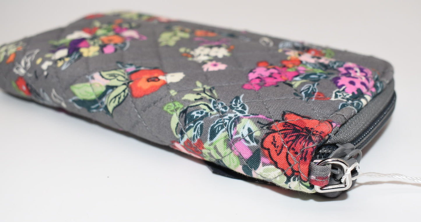Vera Bradley RFID Accordion Wallet /Wristlet in "Hope Blooms" Pattern
