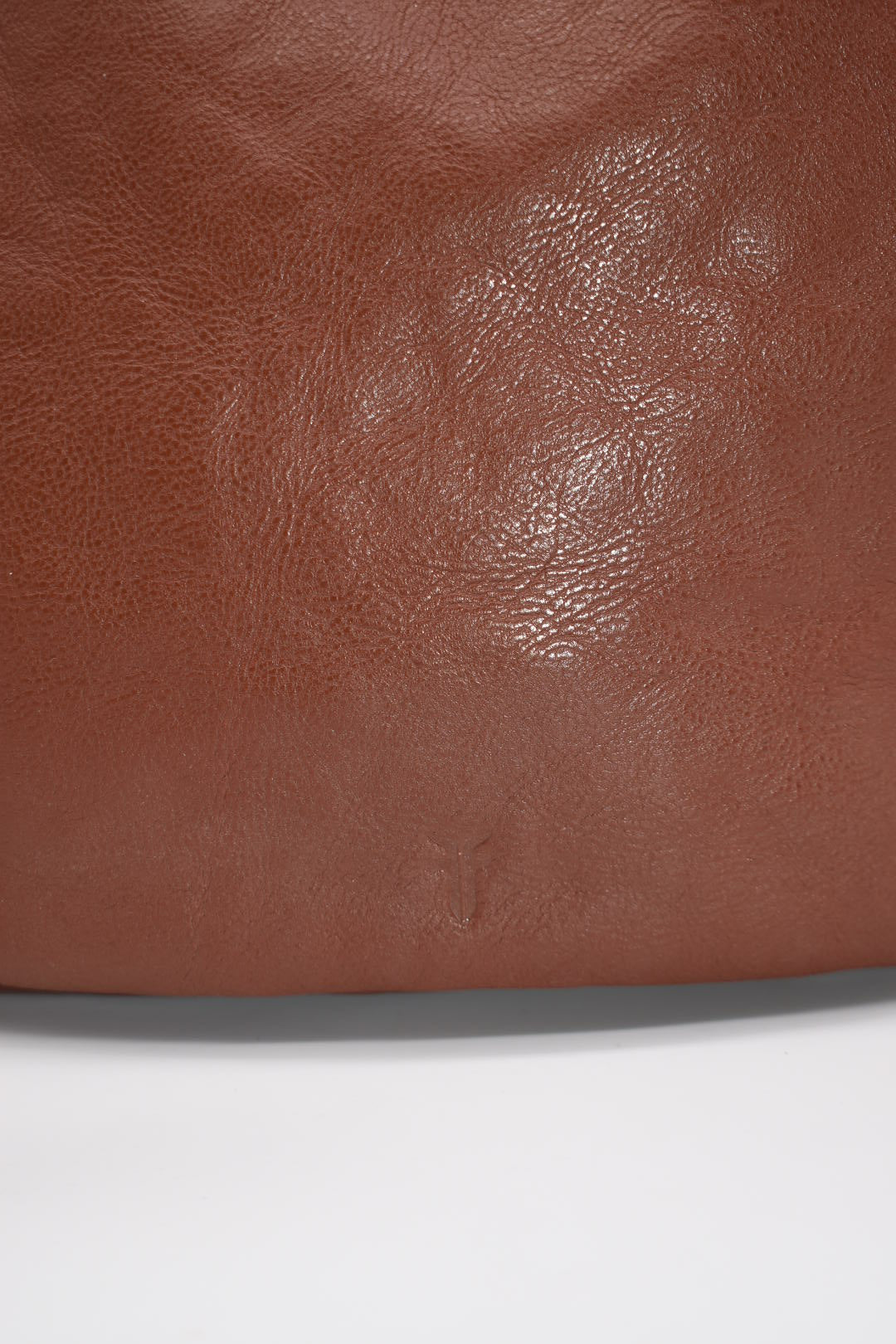 Frye Olivia Leather Bucket Bag in Cognac Brown