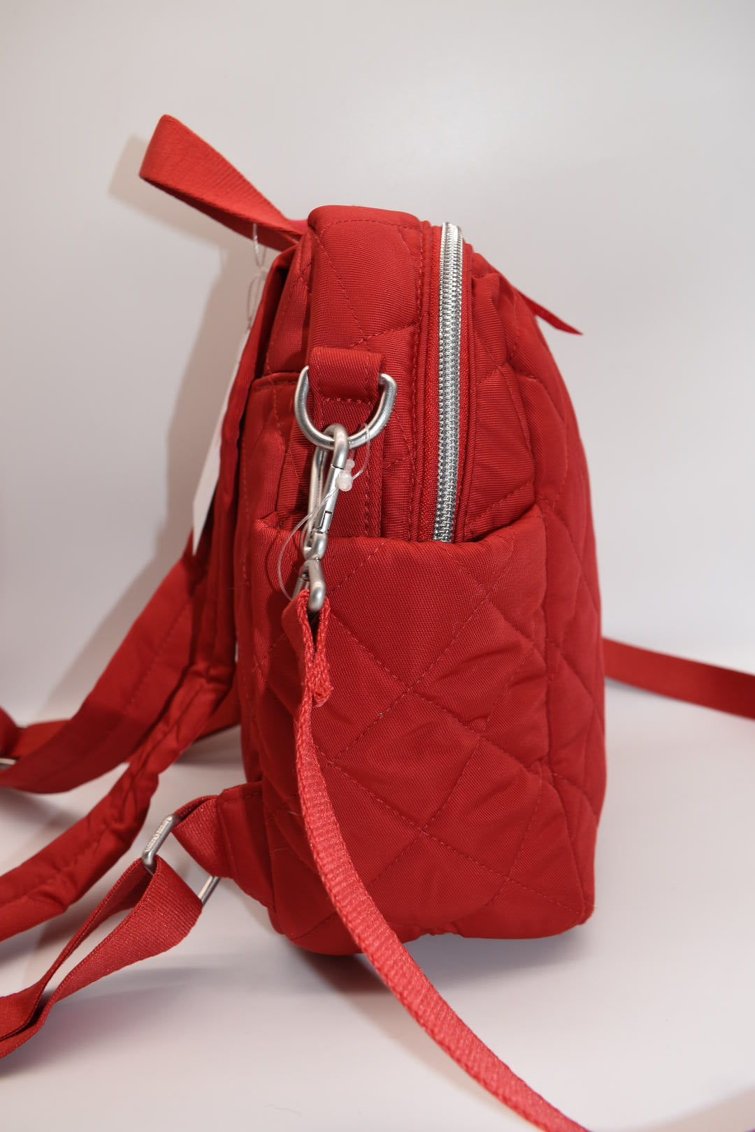 Vera Bradley Convertible Small Backpack in Performance Twill - Cardinal Red