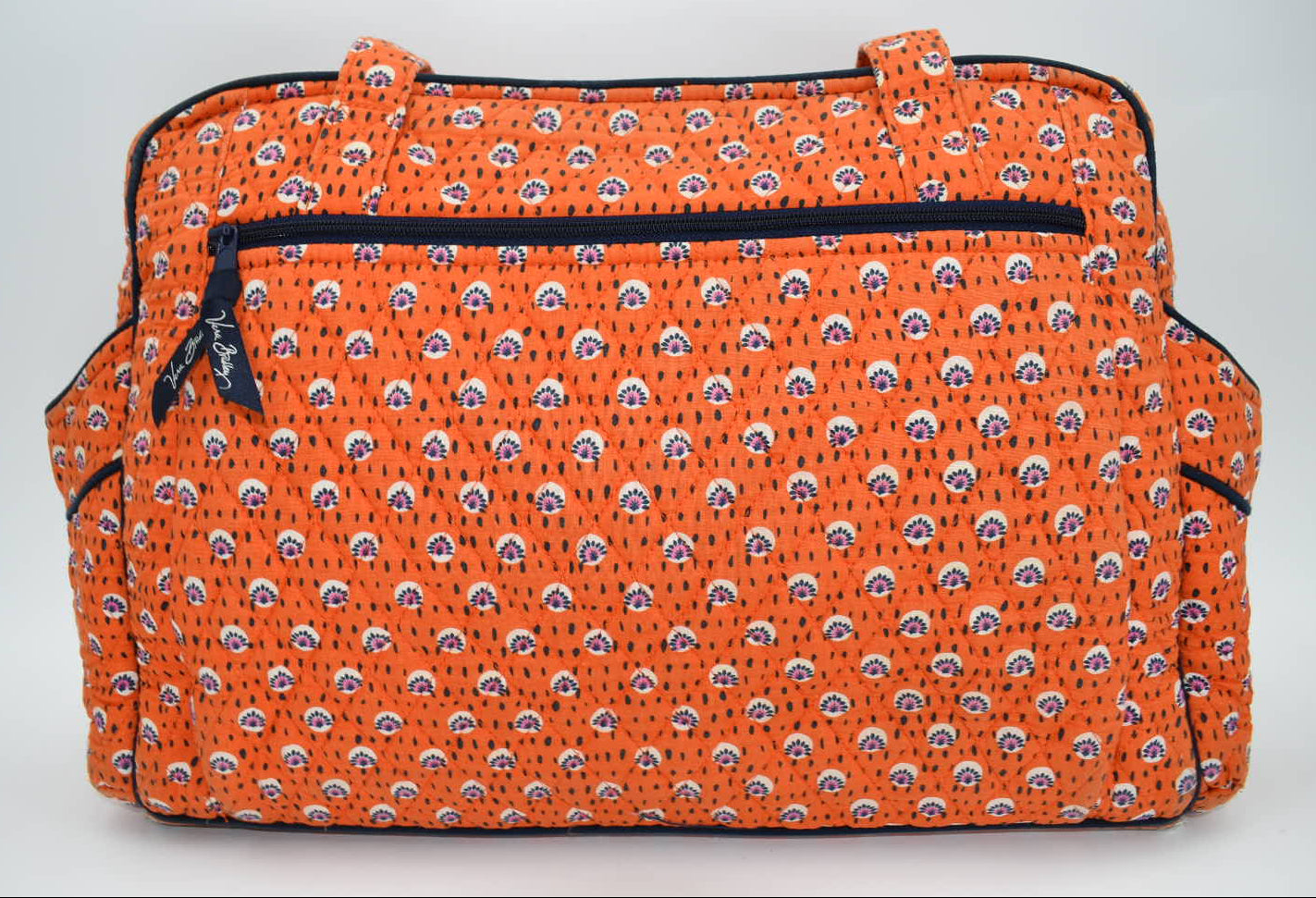 Vera Bradley Make-a-Change Diaper Bag in "Rio: Rosie Orange" Pattern