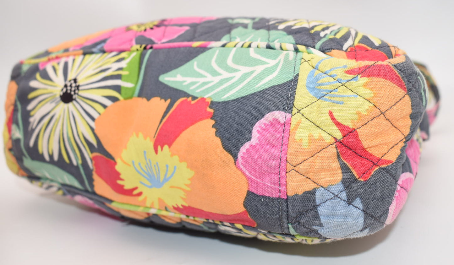 Vera Bradley Convertible Flap Shoulder Bag in "Jazzy Blooms" Pattern