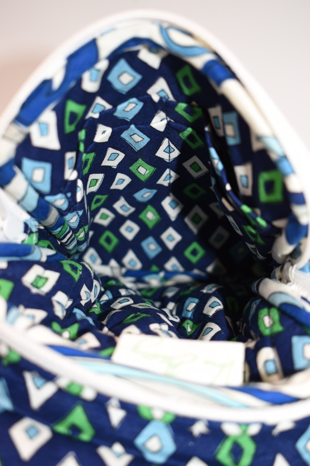 Vera Bradley Mini Hipster Crossbody Bag in "Mediterranean White" Pattern