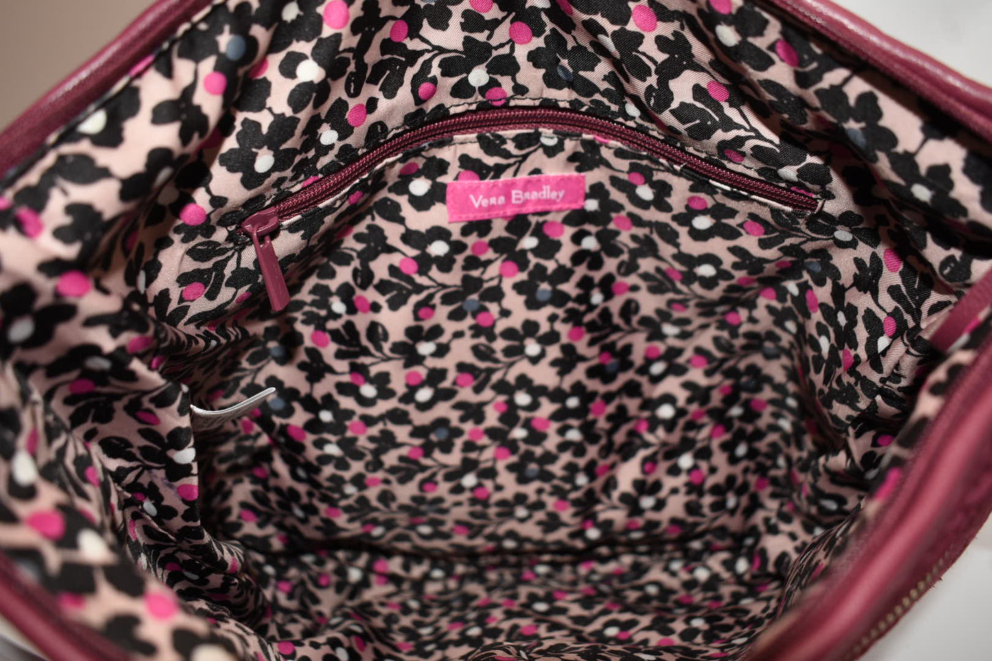 Vera Bradley Microfiber Double Zip Mailbag Crossbody Bag