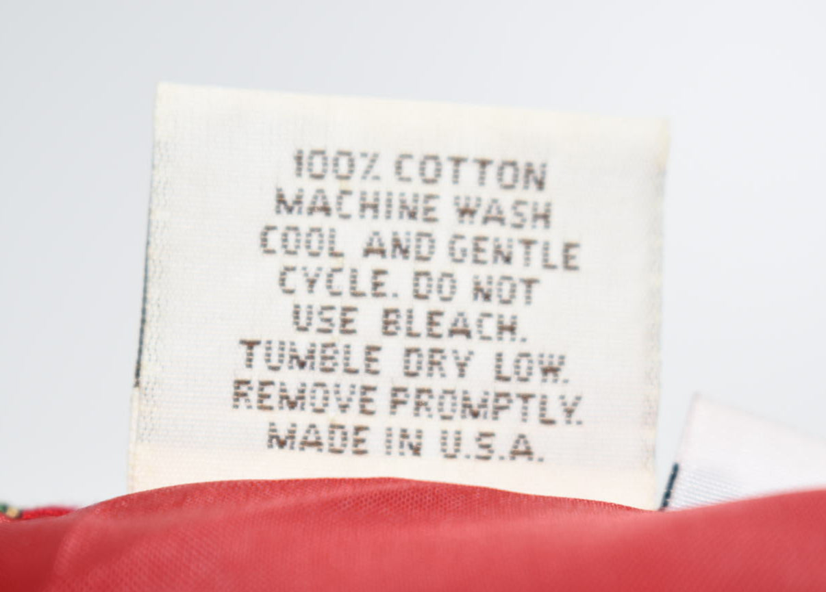 Vintage Vera Bradley Large Quilted Jacket in "Red- Fall 1991" Pattern