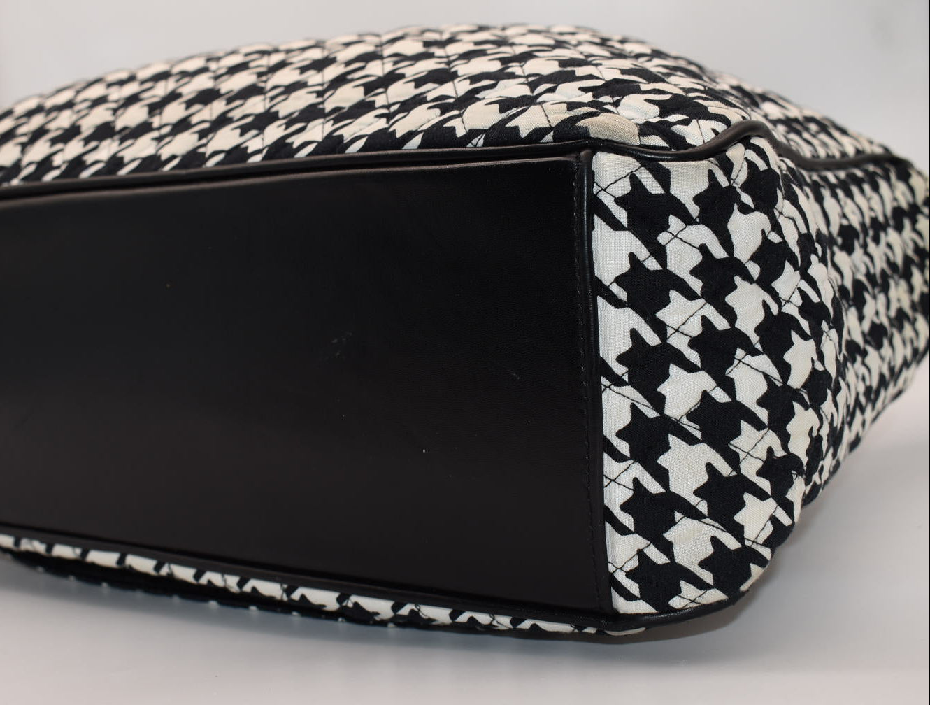 Vera Bradley Trimmed Laptop Tote Bag in "Houndstooth" Pattern