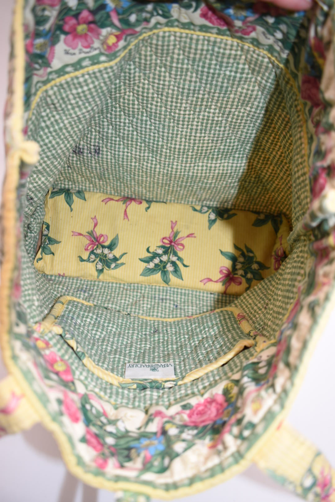 Vera Bradley Quilted Cotton Tote Bag in "New Hope -Yellow" Pattern