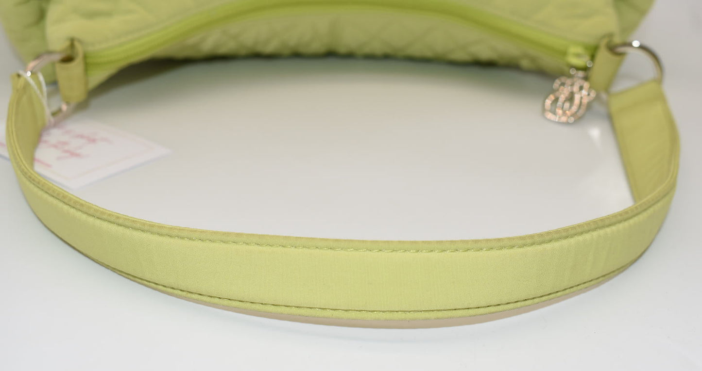 Vera Bradley Microfiber Shoulder Bag in "Key Lime"