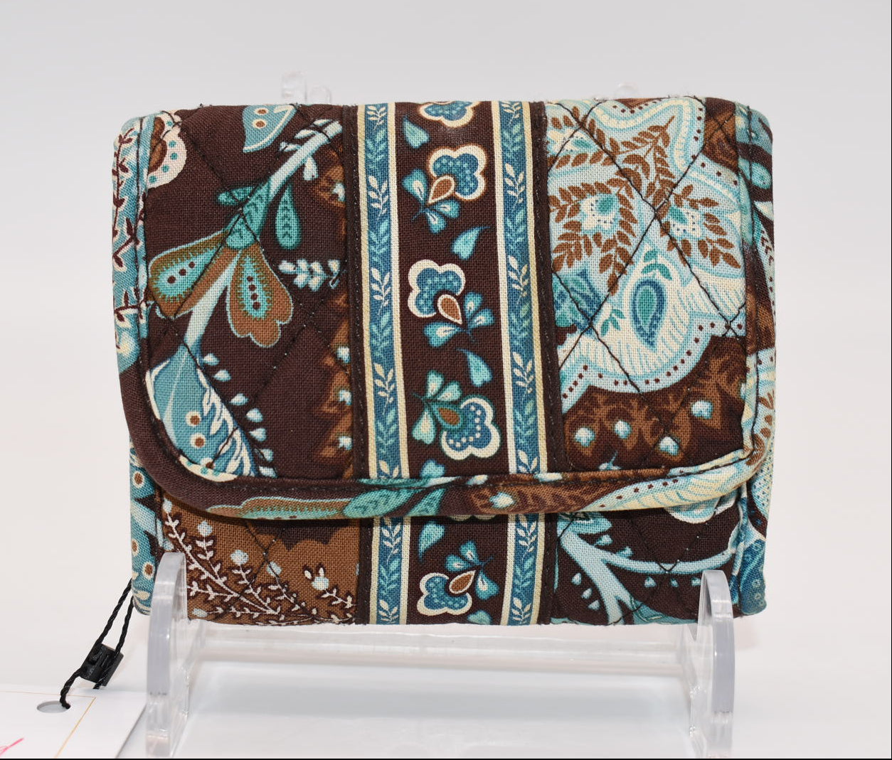 Vera Bradley Compact Tri-fold Wallet in "Java Blue" Pattern