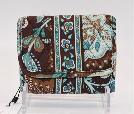 Vera Bradley Compact Tri-fold Wallet in "Java Blue" Pattern