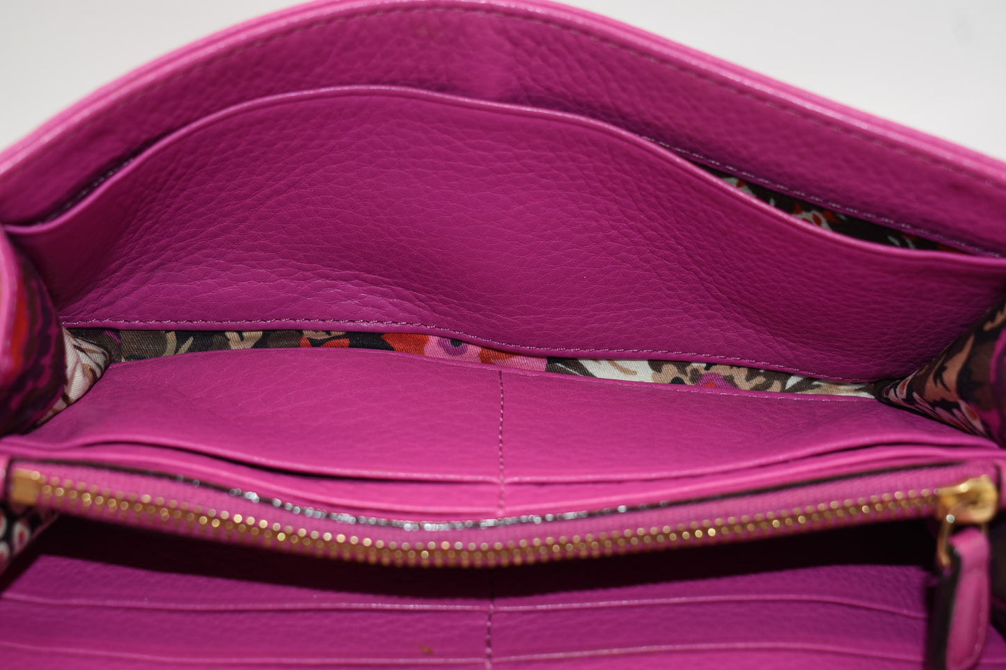 Vera Bradley Quilted Leather Audrey Wallet in Magenta