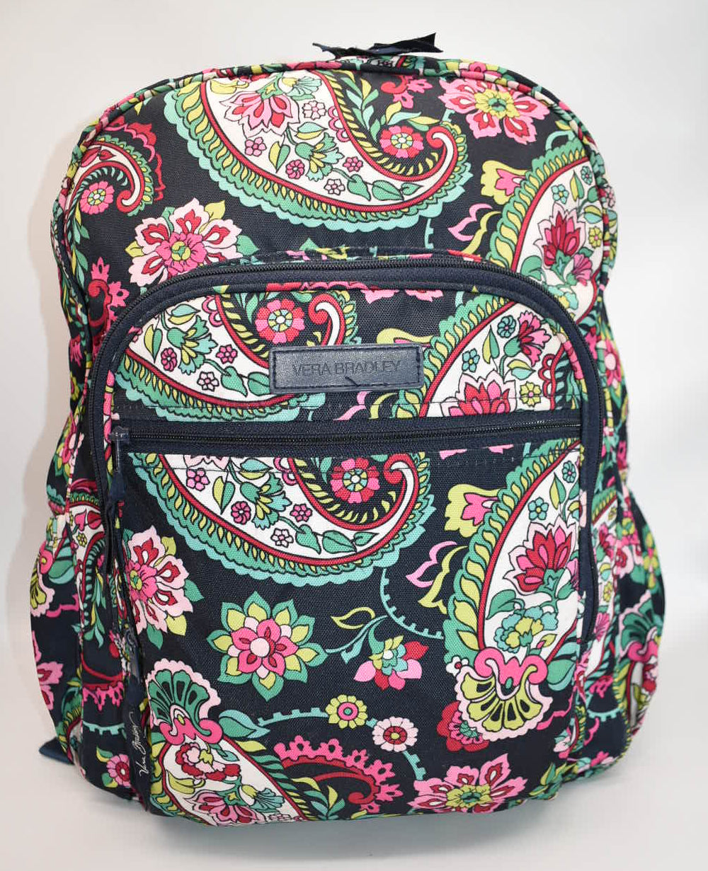 Vera Bradley Lighten Up Campus Backpack in "Petal Paisley" Pattern
